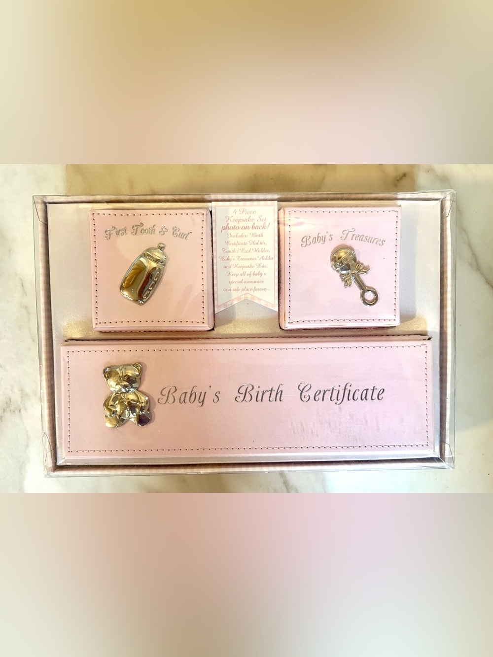 NEW • Baby Girl’s Keepsakes Box Set • Baby Shower Gift